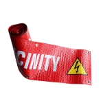 Reflective PVC Banner - High Voltage Plugs In Vicinity Reflective PVC Banner